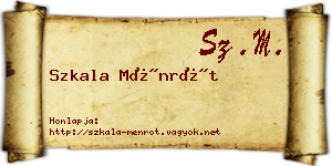 Szkala Ménrót névjegykártya